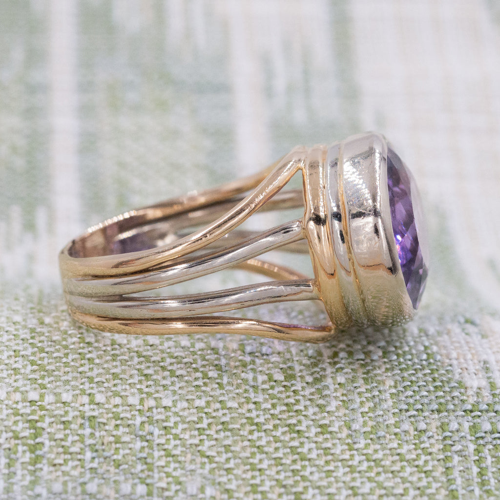 Vintage Amethyst Cocktail Ring – Pippin Vintage Jewelry