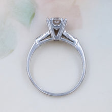 Midcentury 1.22 Carat Colorless Diamond Ring