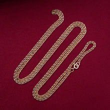 Long Double Cable Link Gold Chain