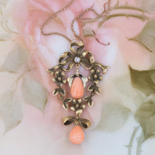 Coral Drop Pendant c1870