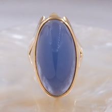 Blue Chalcedony Statement Ring