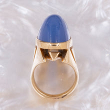 Blue Chalcedony Statement Ring