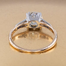 Antique Old European Diamond Two-Tone Ring c1930