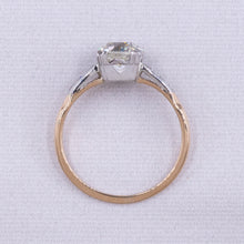 Antique Old European Diamond Two-Tone Ring c1930