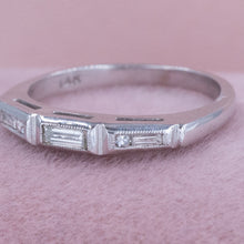 Mixed-Cut Baguette Diamond Band c1950