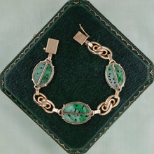 Infinity Love Knot Jadeite Bracelet c1950