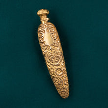 Gold Perfume Bottle Brooch c1860