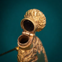 Gold Perfume Bottle Brooch c1860