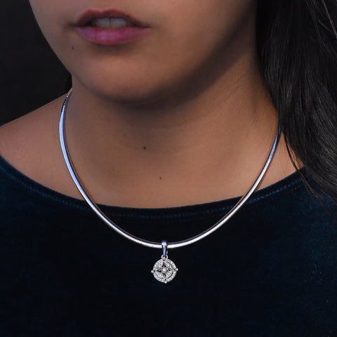 Reversible Two-tone Gold Omega Collar Necklace