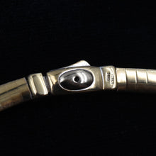 Reversible Two-tone Gold Omega Collar Necklace