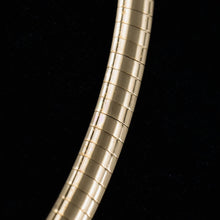 Reversible Two-tone Gold Omega Collar Necklace