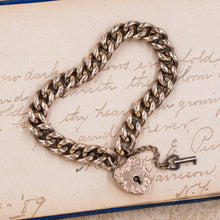 Victorian Heart Lock Bracelet c1890