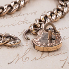 Victorian Heart Lock Bracelet c1890