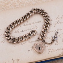 Victorian Heart Lock Bracelet c1890