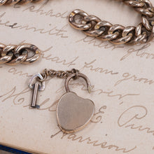 Victorian Heart Lock Bracelet c1890