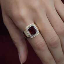 Garnet Cocktail Ring c1980