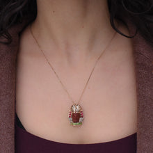 Egyptian Revival Lava Pendant c1880