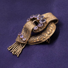 Amethyst Memorial Brooch Pendant