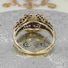 Antique Diamond Gold Filigree Ring c1930