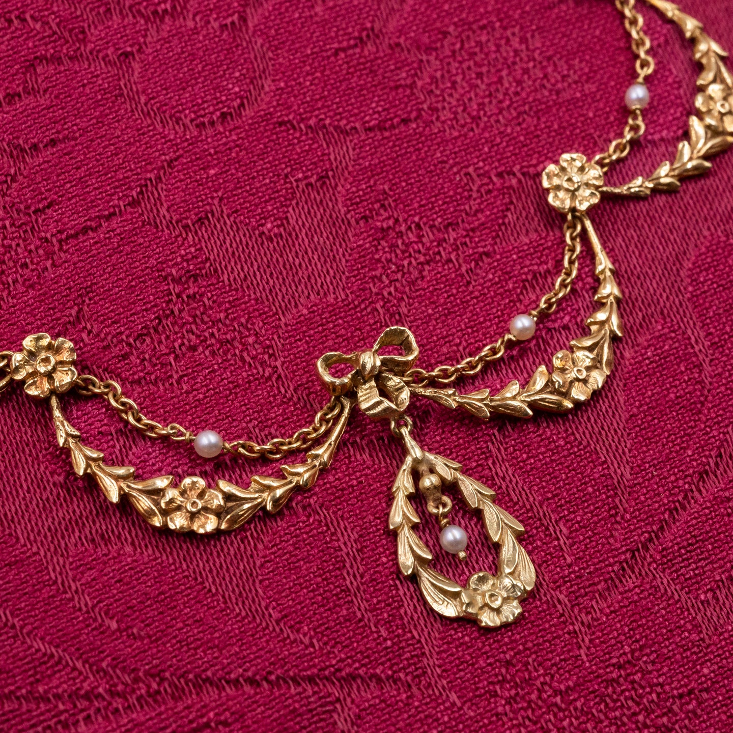 Belle Epoque Festoon Necklace c1900