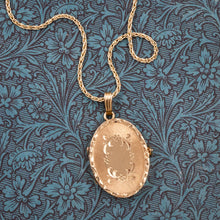 14k Hand Chased Locket