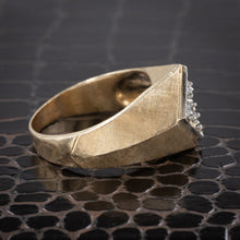 Diamond Ring with Florentine Finish c1980