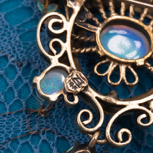 Opal Pendant Brooch c1960