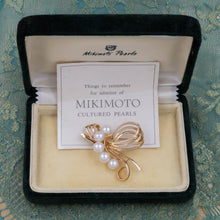 Mid-Century Mikimoto Pearl Brooch Mint-in-Box