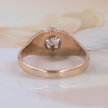 Old European Diamond Belcher Ring c1910