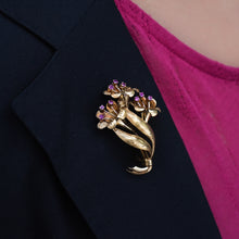 Tiffany & Co. Trumpet Flower Brooch c1950