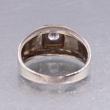 Men's Diamond Flush Mount Ring c1960