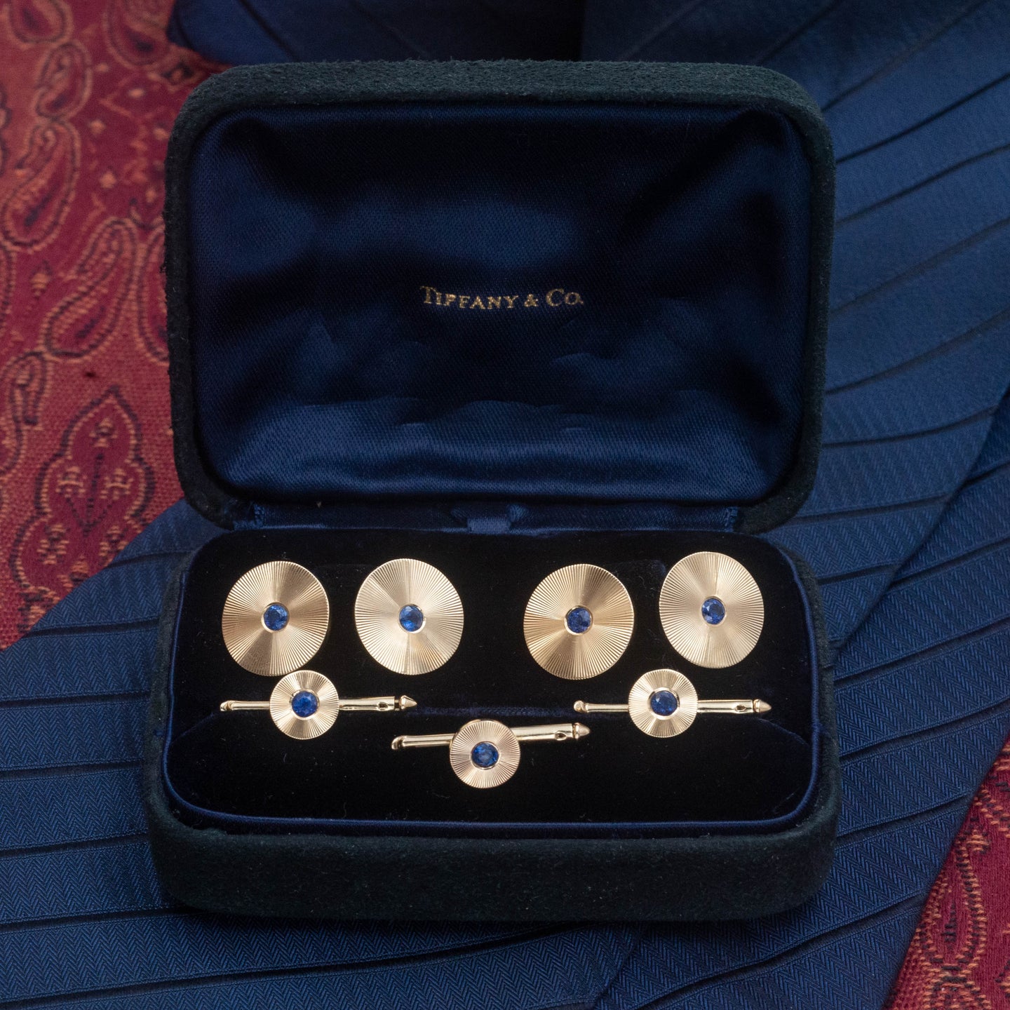 Tiffany & Co. Gents Dress Shirt Stud Set c1980 – Pippin Vintage Jewelry Tiffany & Co. Gents Dress Shirt Stud Set c1980 – Pippin Vintage Jewelry