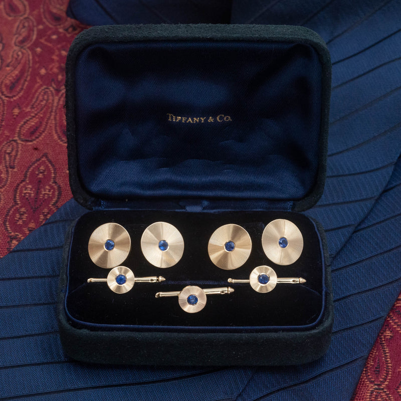 Tiffany tuxedo stud set Clearance