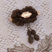 Victorian Woven Hair Mourning Brooch
