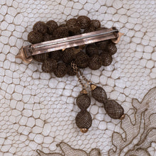 Victorian Woven Hair Mourning Brooch