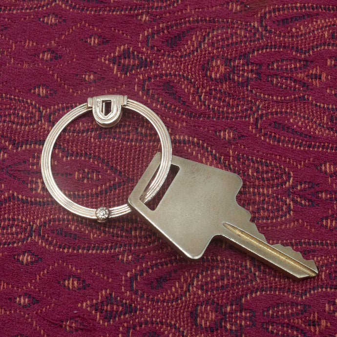 Gold Deco Keyring c1930