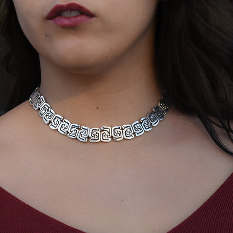 Taxco Sterling Collar c1880