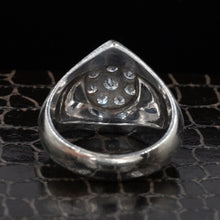 Pavé Diamond Teardrop Ring