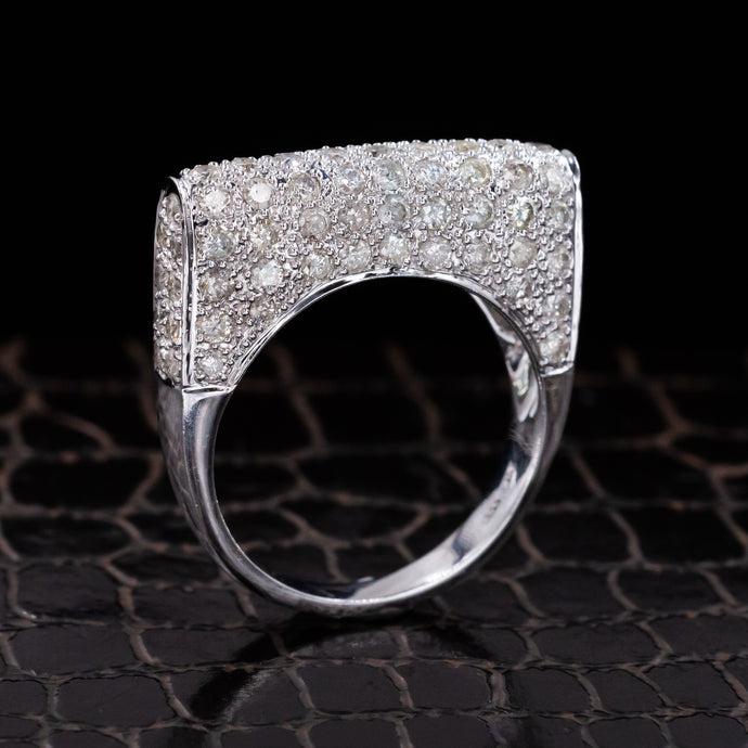 Pavé Diamond Bar Ring