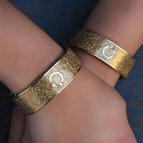 Victorian Wedding Bracelet Pair in Original Box