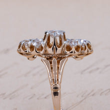 Old-Mine cut Diamond Navette Ring c. 1880s
