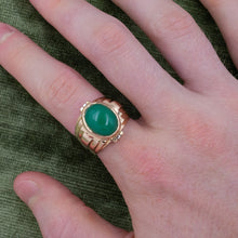 Green Onyx Gents Ring