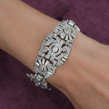KTF Trifari Rhinestone Bracelet c1930