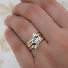 Pair of Diamond Band Ring Guards c1980