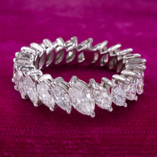 Tilted Marquise Diamond Eternity Band
