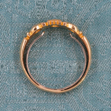 Antique Triple Diamond Gold Band c1900