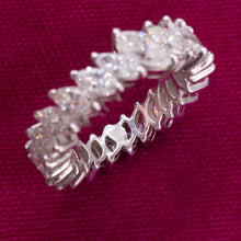 Tilted Marquise Diamond Eternity Band