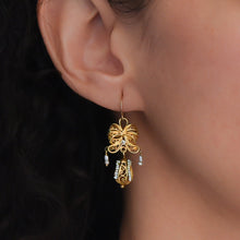 Filigree Earrings with Natural Pearls c1890