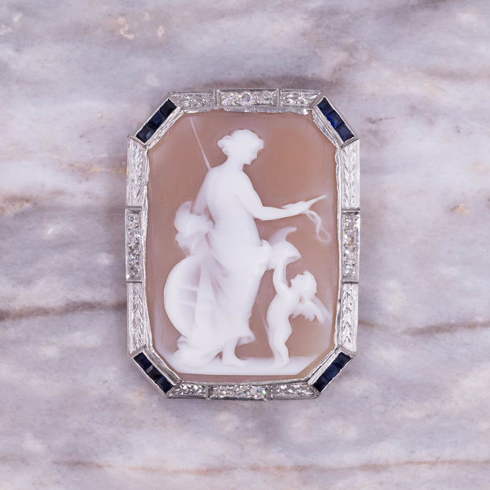 Diana Goddess Cameo c. 1920s