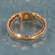 Antique Triple Diamond Gold Band c1900